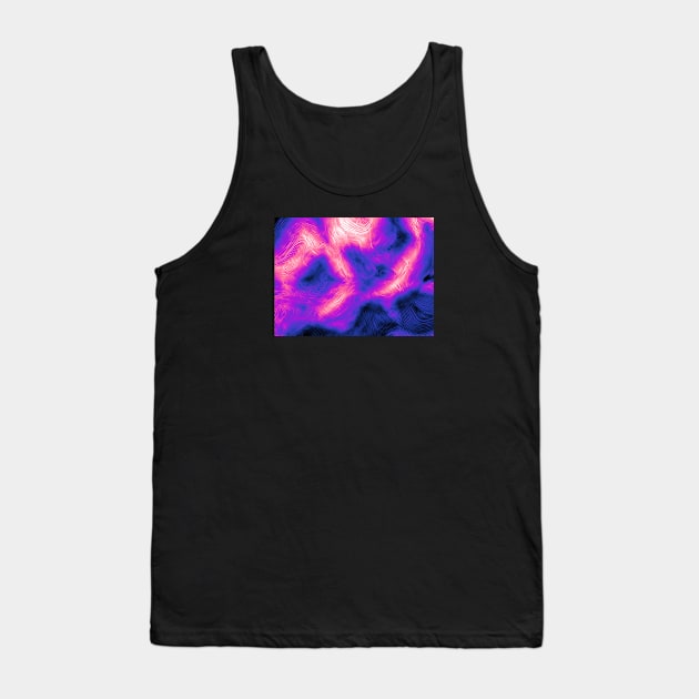 Genderfluid Pride Abstract Fractal Fog Tank Top by VernenInk